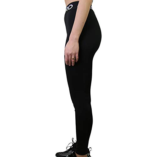 Nike Girl's Pro Leggings, Noir Blanc, Medium