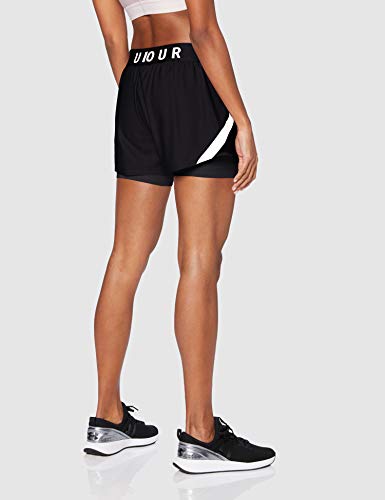 Under Armour Play Up 2-In-1 Short, Women Black, Black / Black / White (001), MD