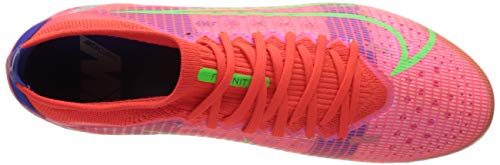 Nike Unisex Vapor 14 PRO AG Soccer Shoe, BRT Crimson MTLC Silver Indigo Burst White Rage Green, 4 UK