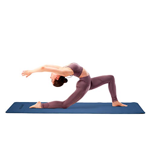 Yoga Mat Classic Pro Yoga Mat TPE Eco Friendly Non Slip Fitness Exercise Mat. Workout Mat for Yoga, Pilates and Gymnastics 183 x 61 x 0.6CM (Purple)