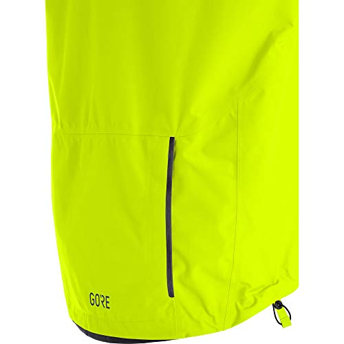 GORE WEAR Men's Cycling Jacket, GORE-TEX PACLITE, XL, Neon Yellow