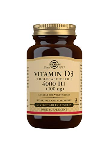 Solgar 100 Mcg Vitamin D3 Vegetable Capsules, Pack of 60