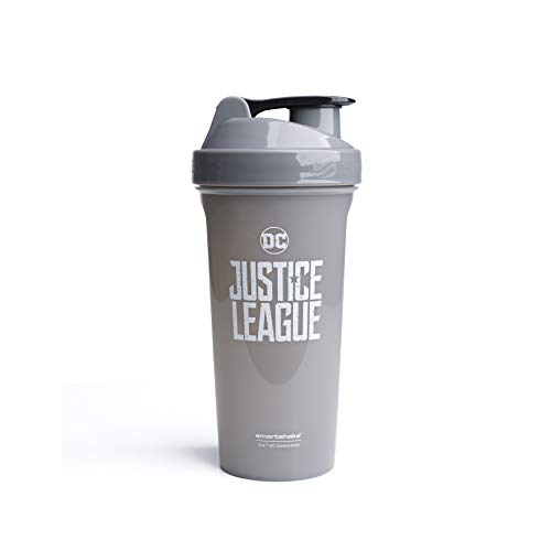 Smartshake Lite Justice League Protein Shakes Bottle for Protein Powder 800ml – Leakproof Gym Shaker Bottle DC Comics BPA Free Drink Shake Bottle Sports Supplements Shakers