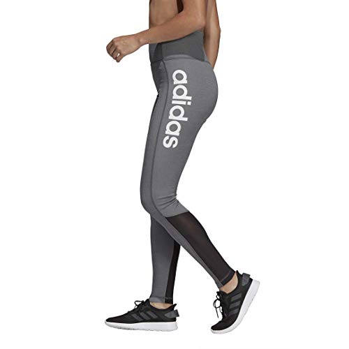 adidas Womens Designed 2 Move AEROREADY High-Rise Fitted Full Length Workout Fitness Gym Training Pilates Yoga Pants Leggings, Dark Grey Heather, Medium