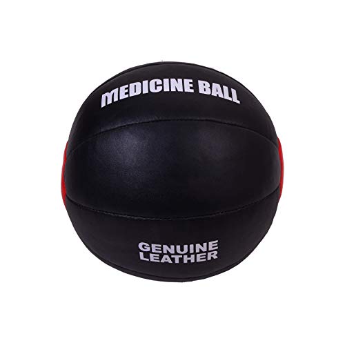 MAR Genuine Leather Medicine Balls for Abdominal Strength and Muscular Endurance Improvement – Essential Accessory for Every Boxer (Single) (8)