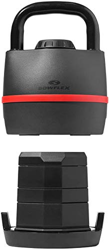 Bowflex Unisex's SelectTech Adjustable Kettlebell, Black/Red, one-size