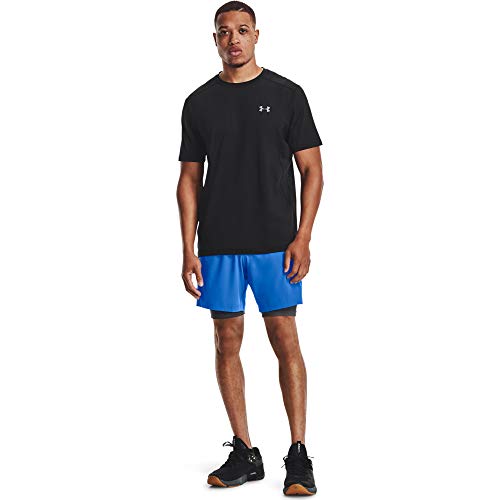 Under Armour UA HG Armour Shorts, Gym Shorts for Sport, Running Shorts Men, Carbon Heather / Black, M