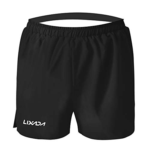 Lixada Men's Running Shorts Quick Dry Gym Athletic Shorts with Built-in Liner Zipper Pocket