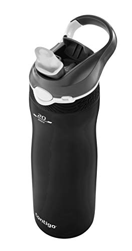 Contigo Ashland Chill Water Bottle with Straw, Keeps drinks cool for 24 h, insulated Stainless Steel Drinking Bottle, Leak-Proof Thermal Bottle, Sports Bottle for gym, Bike, Hiking, 590 ml