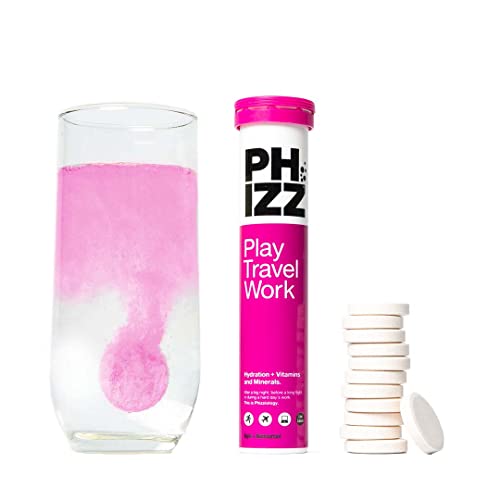 Phizz Electrolytes, Multivitamin & Hydration Effervescent 20 Tablets - 18 Vitamins & Minerals, Vitamin C, Add to Your Water Bottle, Vegan, Vegetarian & Low Calorie (Apple & Blackcurrant)