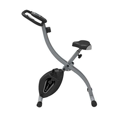 Fit4home ES-892 Fitness Exercise Bike Fold-able LCD Display Pulse Sensors Black Grey