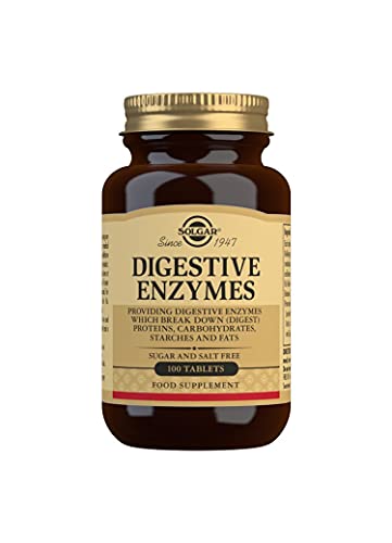 Solgar Digestive Enzymes Tablets - Pack of 100 - Increase Nutrient Absorption - Holistic Digestion Support - Gluten Free