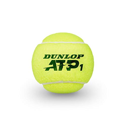 Dunlop Unisex's Tennis Tennisball ATP Championship-4 Ball Pet, Yellow, One Size