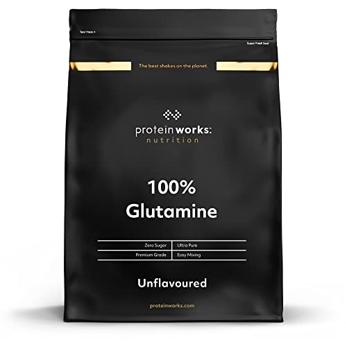 Protein Works - Pure Glutamine Powder | Vegan Amino Acid Powder | Post Workout Shake | Aids Recovery | Unflavoured | 500 g