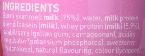 Maximuscle Protein Milk RTD Shake, 330 ml, Strawberry, Pack of 6