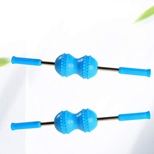 Exceart Neck Back Massage Roller Restore Massage Stick Point Muscle Massage Roller (Blue)