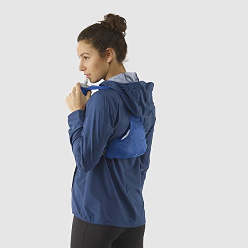 Salomon Agile 2 Set Unisex Running Vest with Flask Included, Essential capacity, Reflective detailing, Comfort in motion, Nebulas Blue