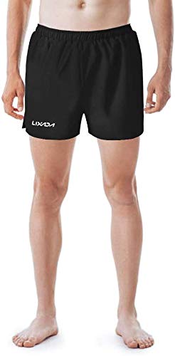 Lixada Men Running Shorts Quick Dry Gym Fitness Sports Beach Athletic Shorts with Built-in Liner