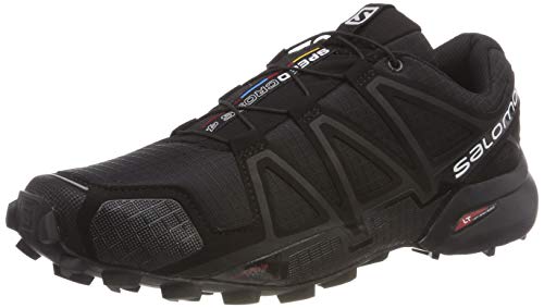Salomon Men's Speedcross 4 Trail Running Shoes, Black (Black/Black/Black Metallic), 11.5 UK