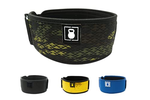 2POOD Straight Weightlifting Belt | The Official Weightbelt of USAW | 4-inch Wide and Built for Support, Flexibility, and The Ability to Cross Train Easily (Camo, XXS (27.5