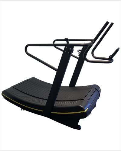 Legion Fitness Equipment - Curved Treadmill Self Powered - Sprint Training - Smart Digital Display - Mutli Resistance Settings - Heavy Duty Hand Rails for Sprint Set Transition