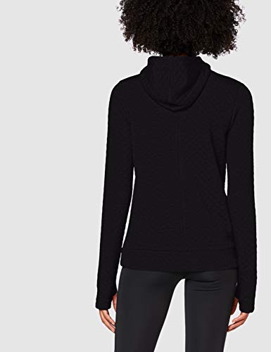 Amazon Brand - AURIQUE Women's Sports Hoodie, Black (Black Marl), 14, Label:L