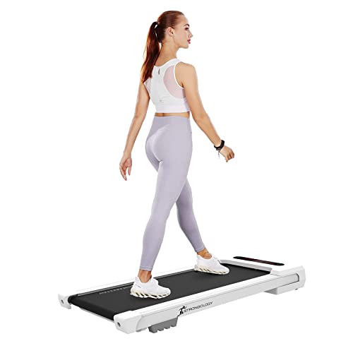 Strongology Home & Office Ultra Quiet 560W Adjustable Speed Slimline MOTIONIC Bluetooth Treadmill with LED Display - Fully Assembled