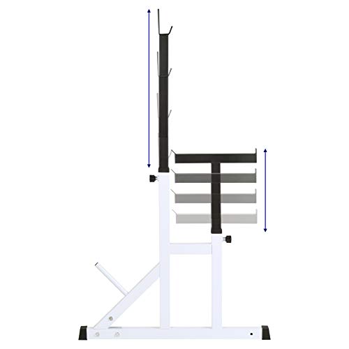 Hardcastle Bodybuilding Adjustable Squat Rack with Spotters | Gym Store
