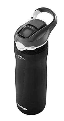 Contigo Ashland Chill Water Bottle with Straw, Keeps drinks cool for 24 h, insulated Stainless Steel Drinking Bottle, Leak-Proof Thermal Bottle, Sports Bottle for gym, Bike, Hiking, 590 ml