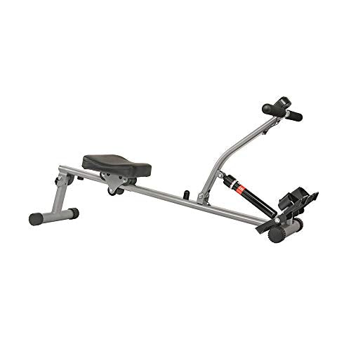 Sunny Health & Fitness SF-RW1205 12 Adjustable Resistance Rowing Machine Rower w/ Digital Monitor