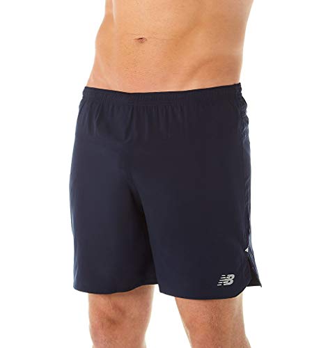 New Balance Men's Impact Run 7 Inch Boy Shorts, Eclipse, M