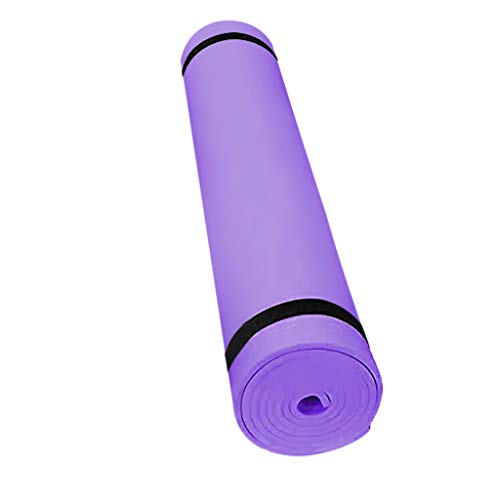 Renile Extra Thicken Exercise Mat | Non-Slip Durable Workout Mat | Extra Long Cushion for Yoga, Pilates, Meditation, Gym | 173 * 60 * 0.4 cm (Purple)
