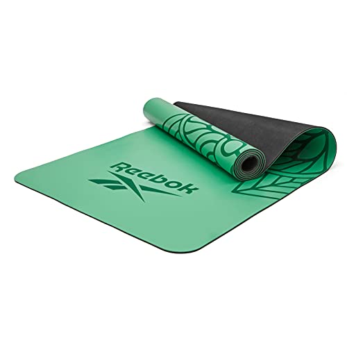 Reebok Unisex's Green Mandala Natural Rubber Yoga Mat