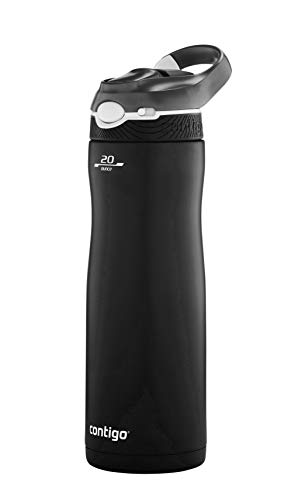 Contigo Ashland Chill Water Bottle with Straw, Keeps drinks cool for 24 h, insulated Stainless Steel Drinking Bottle, Leak-Proof Thermal Bottle, Sports Bottle for gym, Bike, Hiking, 590 ml