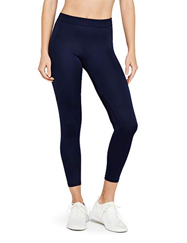 Amazon Brand - AURIQUE Women's Petite Sports Leggings, Blue (Navy), 16, Label:XL
