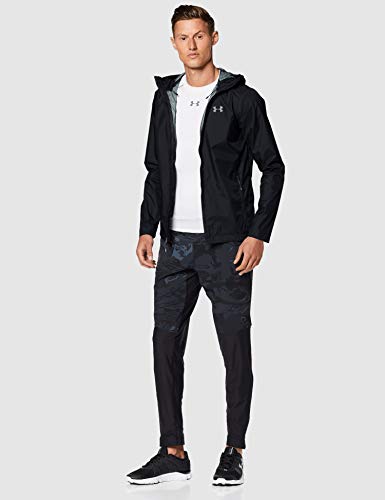 Under Armour Forefront Rain Jacket Jacket, Men Black, Black / / Steel (001), X-Large