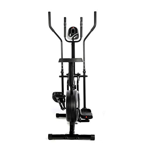 XS Sports 2 in 1 Elliptical and Stationary Exercise Bike - Upright Indoor Cycling Cross Trainer Machine - Home Gym Fitness Equipment for Cardio Workout