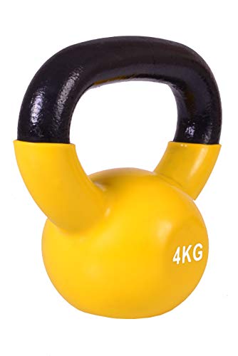 MAR INTERNATIONAL Kettlebell Vinyl Coated Weight Gym Fitness Aerobic Exercise Fitness Weight Accessory Gym (4)