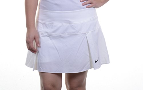 Nike Women's Victory Court Tennis Skirt - White/Black, X-Small