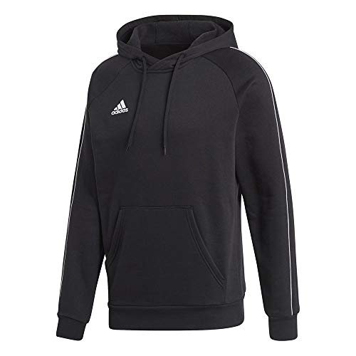 Adidas CE9068 Core 18 Hoodie - Black/White, Medium