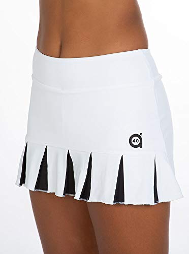 a40grados Sport & Style, Skirt Feliz white, Woman, Tennis and Paddle (44 XL)