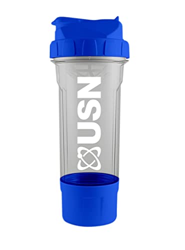 USN Tornado Protein Shaker, 750ML Protein Shaker Bottle With Storage Compartment - Easy to Clean With a Leak-Free Design