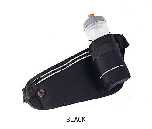 ADD Running Belt Waist Bag for Men and Women | Gym Fanny Pack | Reflective Waist Pouch with Water Bottle | Expandable Waterproof Sports Belt Waist Phone Holder for Jogging