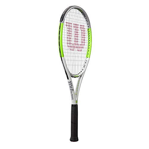 Wilson Blade Feel Team 103 tennis racket, For youth and recreational players, Aluminium/fibreglass, Green/Grey/White, WR054810U4