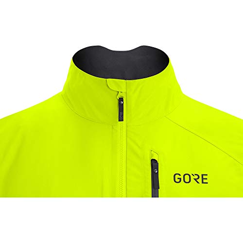 GORE WEAR Men's Cycling Jacket, GORE-TEX PACLITE, XL, Neon Yellow