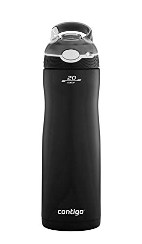 Contigo Ashland Chill Water Bottle with Straw, Keeps drinks cool for 24 h, insulated Stainless Steel Drinking Bottle, Leak-Proof Thermal Bottle, Sports Bottle for gym, Bike, Hiking, 590 ml