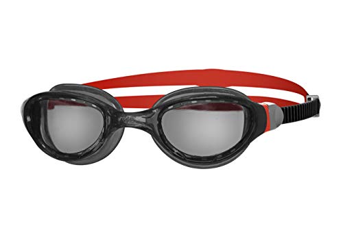 Zoggs Unisex' s Phantom 2.0 Swimming Goggles, Black/Red/Smoke, One Size