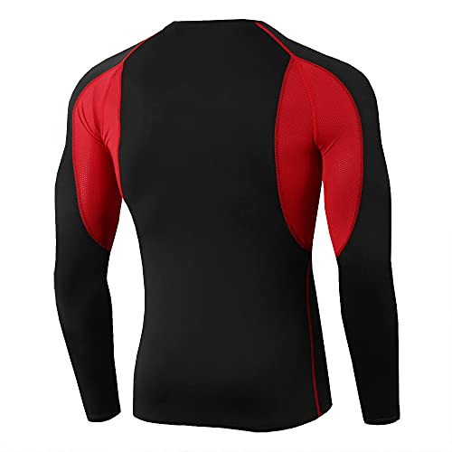 ZYYM Men's Long Sleeve T-Shirts Running Top Men's Superhero Long Sleeve T-Shirt for Men's Tight Fitness Shirt Mens Compression Base Layer Top Athletic Long Sleeve Fitness Running Training T-Shirts