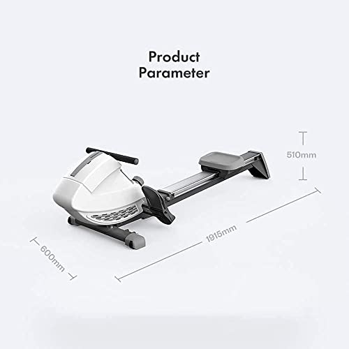 AMZOPDGS Rowing Machine for Home, Foldable Quiet Magnetic Rower, 260LBS Loading Capacity, 8 Resistance Levels Gym Rowing Machine
