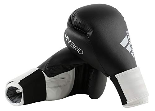 adidas Unisex's Hybrid 100 Boxing Gloves, Black, 14 oz